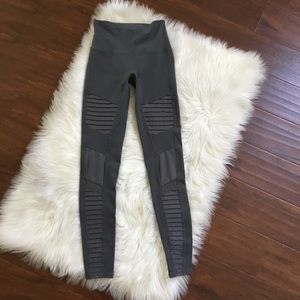 ALO Yoga Gray Moto Leggings Size XS